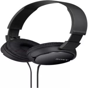소니 ZX 시리즈 유선 온이어 헤드폰 블랙 MDR-ZX110