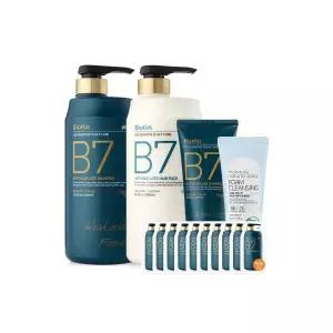 B7 약산성 샴푸 + 헤어팩 (~7/27 초특가행사) 1000ml+1000ml+200ml+10매+클렌징폼