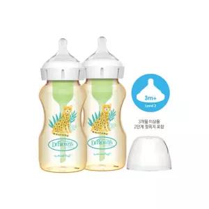 닥터브라운 PPSU 젖병 출산 축하 선물 치타 270ml 2P LON
