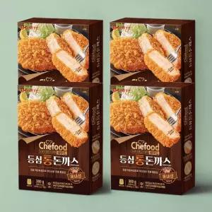 쉐푸드 등심통돈까스 300g, 4개 국내산 두께 2cm