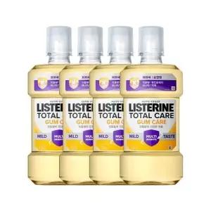 리스테린 토탈케어 검케어 마일드 750ml 4개