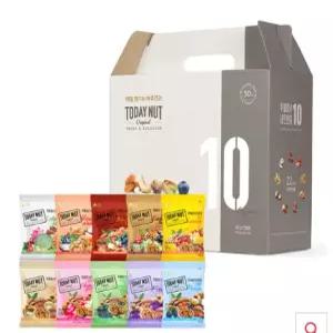 자연루 투데이넛 너트한줌 10종 선물세트 20gx50봉