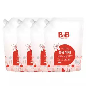 비앤비 유아 섬유세제 시그니처향 리필 1500ml X4개