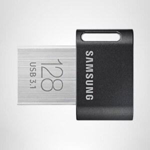 핏 플러스 3.1 USB 플래시 드라이브, 128GB, 400MB/s, 플러그인 및 유지, 노트북, 태블릿, 스마트 TV, 자동차 오디오 시스템, 게임 콘솔, MUF-128AB /AM, 건메탈 그레이용 스토리지 기능