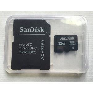 32GB MicroSDHC 고속 클래스 4 카드(MicroSD-SD 어댑터 포함)