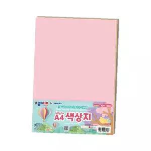 A4 색상지 양면 파스텔 10색 100매 종이 학습 미술 공예 만들기 수업 활동지 컬러 페이퍼