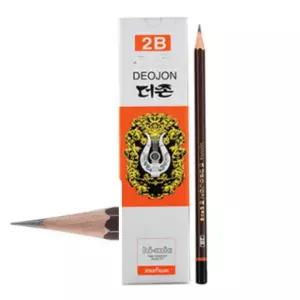 큐모아리빙 더존 연필 2B 12개입 미술용 학습용 2B연필