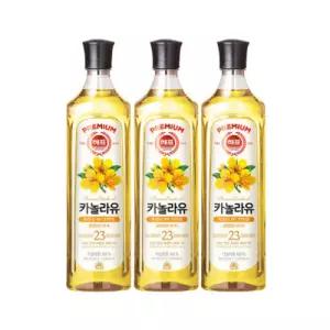 사조 카놀라유 900mL x 3개