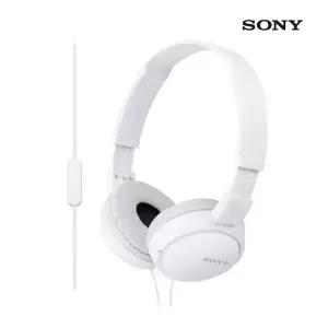 소니 MDR-ZX110AP 스테레오 유선 헤드폰 화이트 핑크 블랙