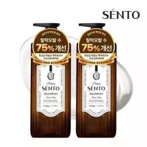 센.토 프라임 맥.주효모 단백질 두피케어 볼륨샴푸 플로럴머스크향 1100ml 2개