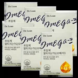닥터린 초임계 알티지(rTG) 오메가3 6박스 (6개월분)