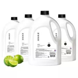 바른세탁소 액체세제 라임향 2.5L 4개 / 액체세탁세제