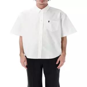 26SS 아미 반팔 셔츠 HSH823CO0031168 WHITE DOM