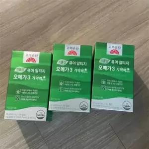 [셀러허브][웰빙창고] 고려은단 식물성 퓨어 알티지 오메가3 기억력+ 60캡슐 x 3개 (S38305142)