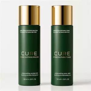 [셀러허브][웰빙창고] 김정문알로에 큐어 하이드라 수딩 토너+에멀젼 130ml (S42320108)