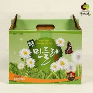 착즙 흰민들레즙 건강즙 비품바구니 1박스 100ml x 60p 민들레