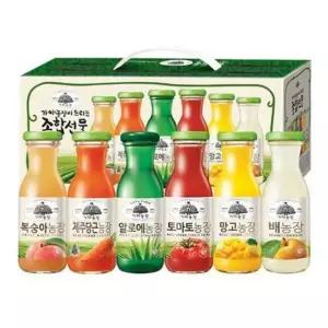 알로에 토마토 당근 병문안 음료 세트 180ml 12병