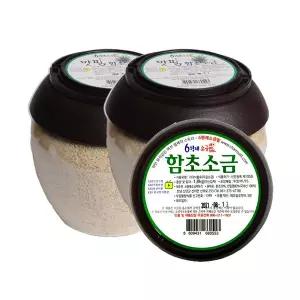 6형제소금밭 맛핌 신안 천일염 함초소금 1.8kg 2개