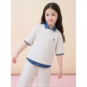 [BEANPOLE KIDS] 7부 피케 상하세트  베이지 (BI6341U02A)