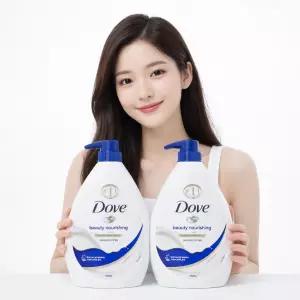 도브 바디워시 뷰티 너리싱 1L 2개 대용량 촉촉보습 가성비 바디워시