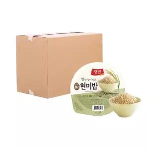 [박스] 동원 양반 쌀만 넣어 지은 현미밥 130g 24입