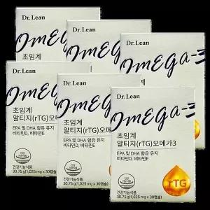 [셀러허브]닥터린 초임계 알티지(rTG) 오메가3 6박스 (6개월분) (S47550602)