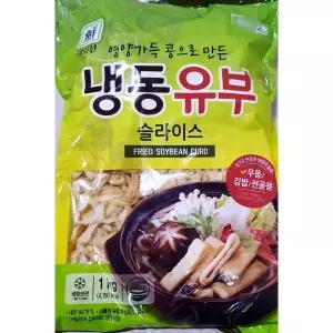 대림 슬라이스 유부 1KG 슬라이스유부 유부 분식재료 슬 업소용