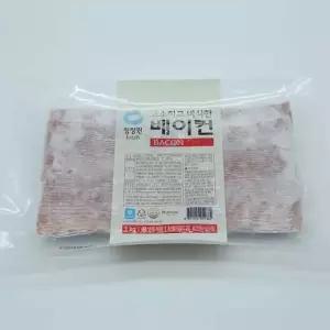 청정원 냉동 베이컨 1KG 대용량 베이컨 냉동 백설베이컨 씨제이