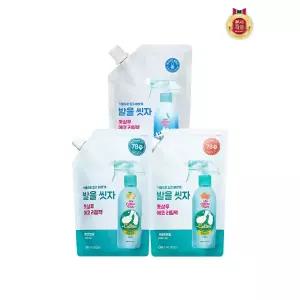온더바디 코튼풋 발을씻자 풋샴푸 리필 500ml x 3개 (레몬/자몽/쿨링 중 택1)