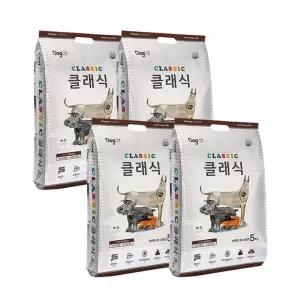 [도그랑]  강아지사료 클래식 5KG 4개 (20KG)