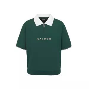 [말본골프]말본골프 여성 크롭 하프 집업 와플 티셔츠 GREEN M6222PTS51GRN