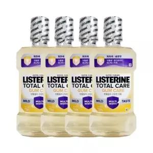 리스테린 토탈케어 검케어 마일드 750ml x4개 구강청결제