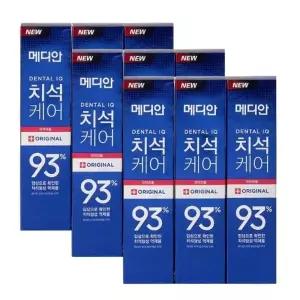 메디안 치석케어 치약 오리지날 120g 9개