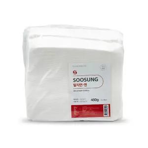 수성 탈지면 4x24cm 절단솜 화장솜 대용량 450g