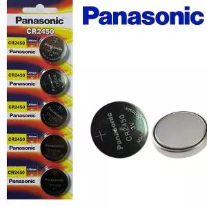 배터리 panasonic 밧데리 파나소닉 CR2450 리튬버튼건전지 3V5개 버튼셀
