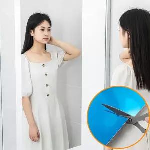 부착 거울 필름지 인테리어 안전 깨지는 붙이는 거울 시트지 방지 벽면 공간활용 부착형 스티커 꾸미기