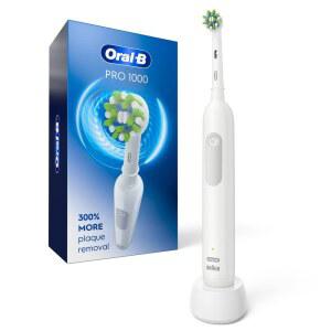 ORAL PRO 1000 충전식 전동 칫솔 흰색