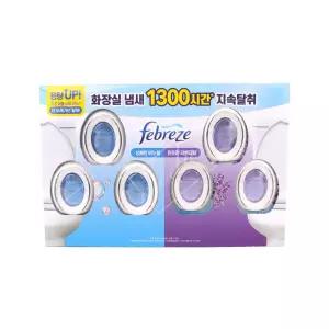 화장실비치형 6개 상쾌한비누향과 라벤더향 역한 변기 방향제 냄새제거 탈취제