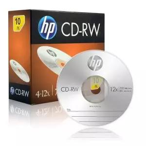 CD-RW 700MB 1P 슬림 HP 케이스 Media 4-12x 10장