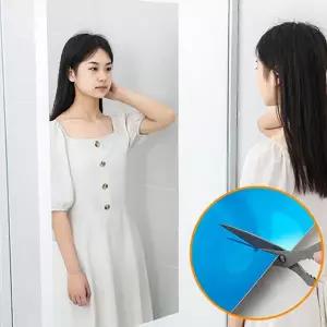 부착형 거울 필름 부착식 미러 안전 붙이는 거울 시트지 거실 미용실 깨지지 스티커 운동방 전신 않는