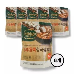 CJ 비비고 두부듬뿍 청국장찌개 460g 6개
