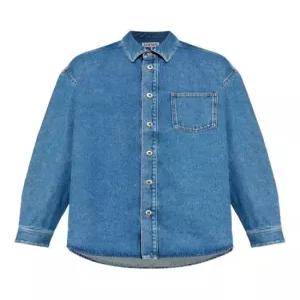 26SS 로에베 데님 셔츠 H526Y1DW27 5475 MID BLUE DENIM DOM