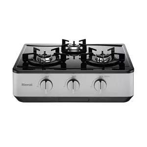 [린나이]AA 가스레인지 3구 자동점화_매트그레이 RTR-W3200