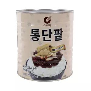 (3kg) 스위트웰 통단팥 빙수팥/크림/드레싱/음료/시럽/베이커리/디저트/연유/홈카페/우유/베이킹/카페/가정