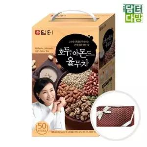 율무차스틱포장 (수제선물포장) 담터 호두아몬드율무차 50스틱