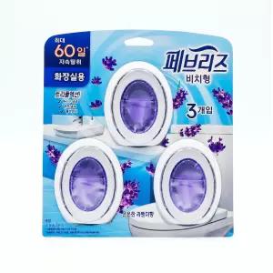 페브리즈 비치형 방향제 화장실용 은은한 라벤더향 6.3ml x 3입 탈취제