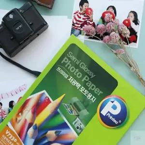 온지니 고광택포토용지 A4 20매 프린트라벨지 사진인화용지 포토라벨