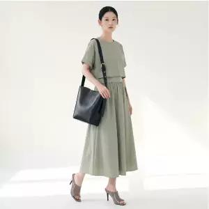 [스타필드 수원] LAP 허리 밴딩 투인원 원피스 AS2WO590
