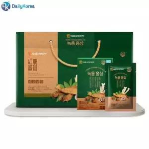 명절선물 녹용홍삼 30포 6년근 농축액 영지버섯 70ml 1세트