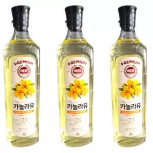 해표 카놀라유 900ml 3개 팜유 식용류